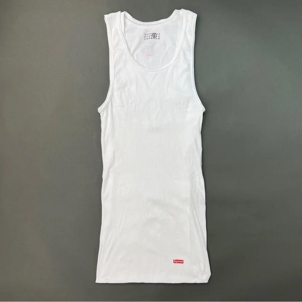 AUTHENTIC Supreme Maison Margiela MM6 Hanes Tagless Tank Top